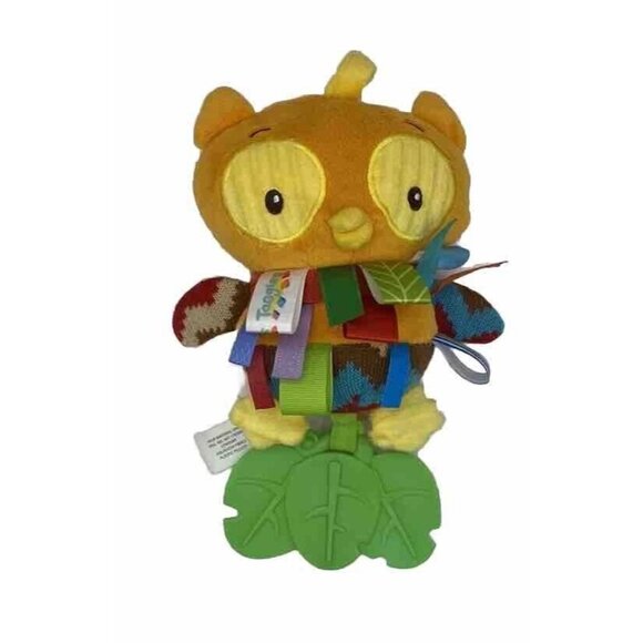 Taggies Whoo Loves You Plush Owl Baby Rattle Cuddly Baby Toy Teether 9” Lovey - Picture 1 of 10